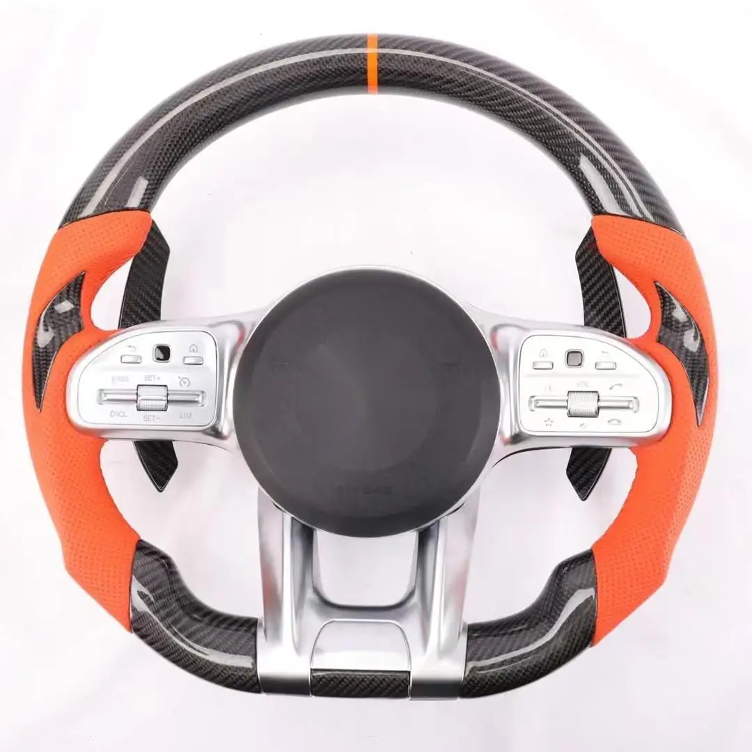 

AMG Steering Wheel for Benzs c190 W117 W166 W177 W197 W205 W213 W216 W217 W218 W222 W253 W257 W463 W464 GLE G63 C63