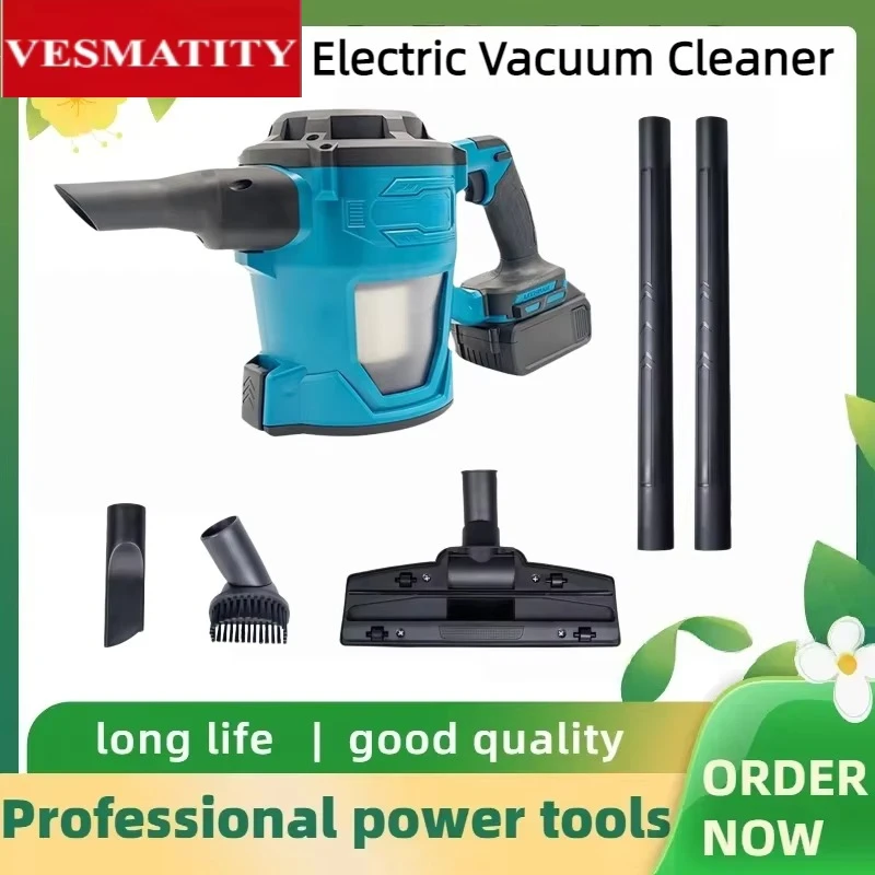 Protable Cordless Electric Vacuum Cleaner Handheld Dust Carpet Collector Machine Tool For 18V-20V Battery