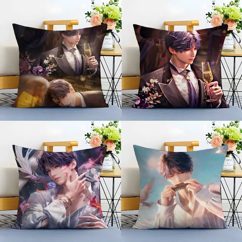 لعبة رافائيل الحب Deepspace-كول كيس وسادة مكافحة الغبار المخدة غير مرئية سستة حريري قصير أفخم غطاء وسادة أريكة