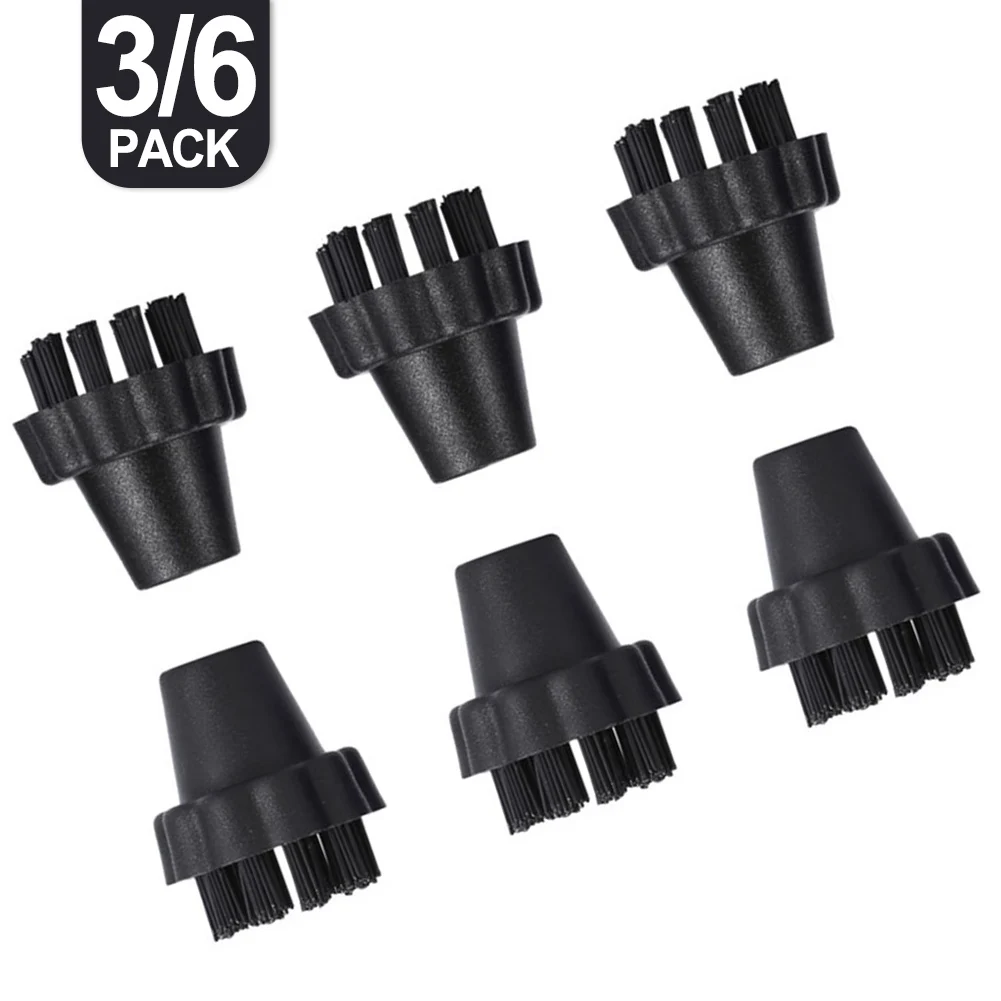 Kit de cepillos de cerdas de nailon para limpiadores a vapor Vaporetto - Juego de 3/6 piezas, compatible con Lecoaspira, Unico y para modelos VAPORETTO Pro