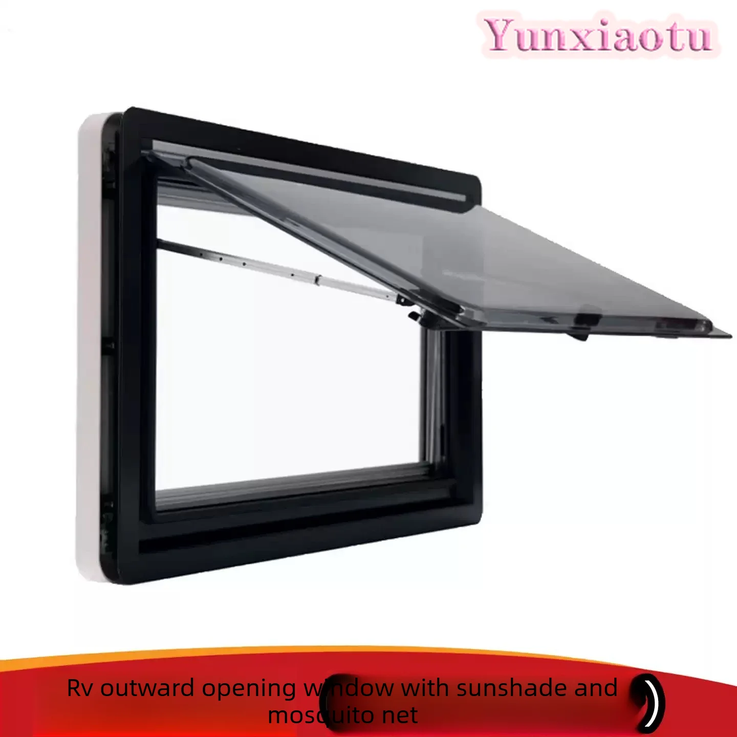 For Maxus RV Acrylic Push Out Window with Mosquito Net Sunshade Double Layer Glass Assembly Universal for Caravan Camper Trailer