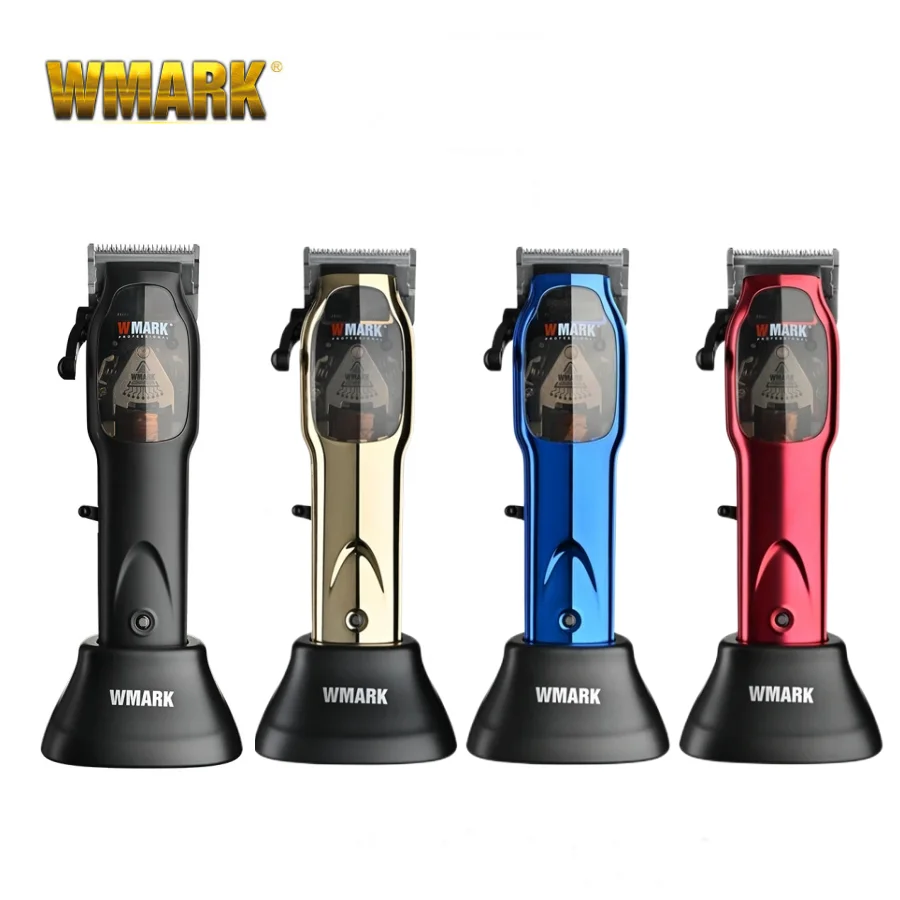 

NEW WMARK NG-9002 High Speed 9000RPM Professioal Barber Hair Clipper Hair Trimmer Machine With Charge Stand Trimmer For Men