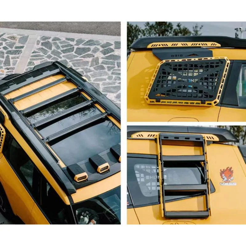 For Deepal G318 Unworry Cross Edition Modified Roof Rack Crossbar Side Ladder Side Window Armor Body Kit