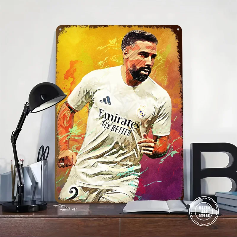 Daniel Carvajal Personalized 3D Textured Metal Poster Wall Art Vintage Tin Signs for Room Decoration At Home Decor Items Retro