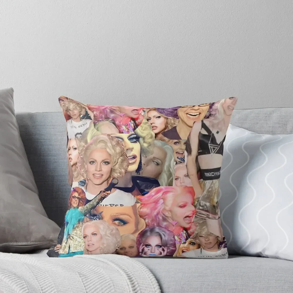 Courtney Act Collage Throw Pillow Christmas Cushion For Home Cushion Cover Set christmas ornaments 2025 pillow