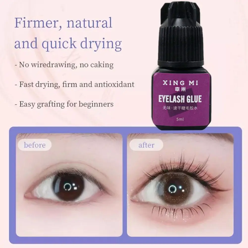 5Ml Enten Wimperlijm Snel Droog Waterdicht Sterke Kleefwimpers Wimperverlenging Lijm Blijvende Valse Oog Geen Irritatie M4c0