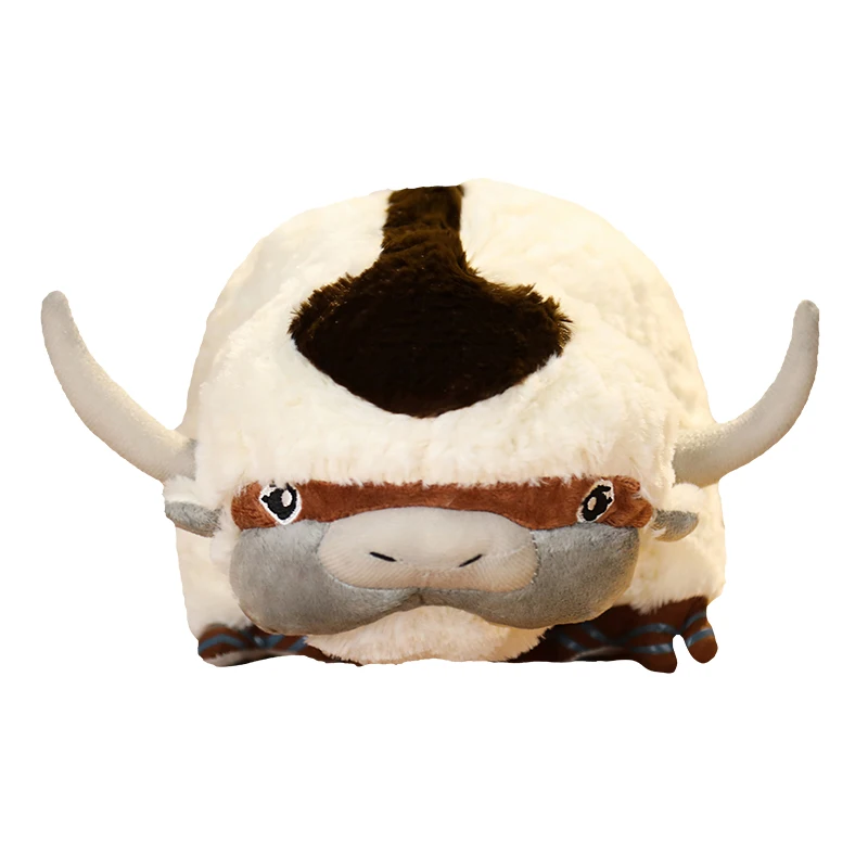 Kawaii Anime Plushie Appa Bull Cow Animals Pluszowe lalki Zabawki dla dzieci Prezent świąteczny Pluszowy awatar Aang The Last Airbender