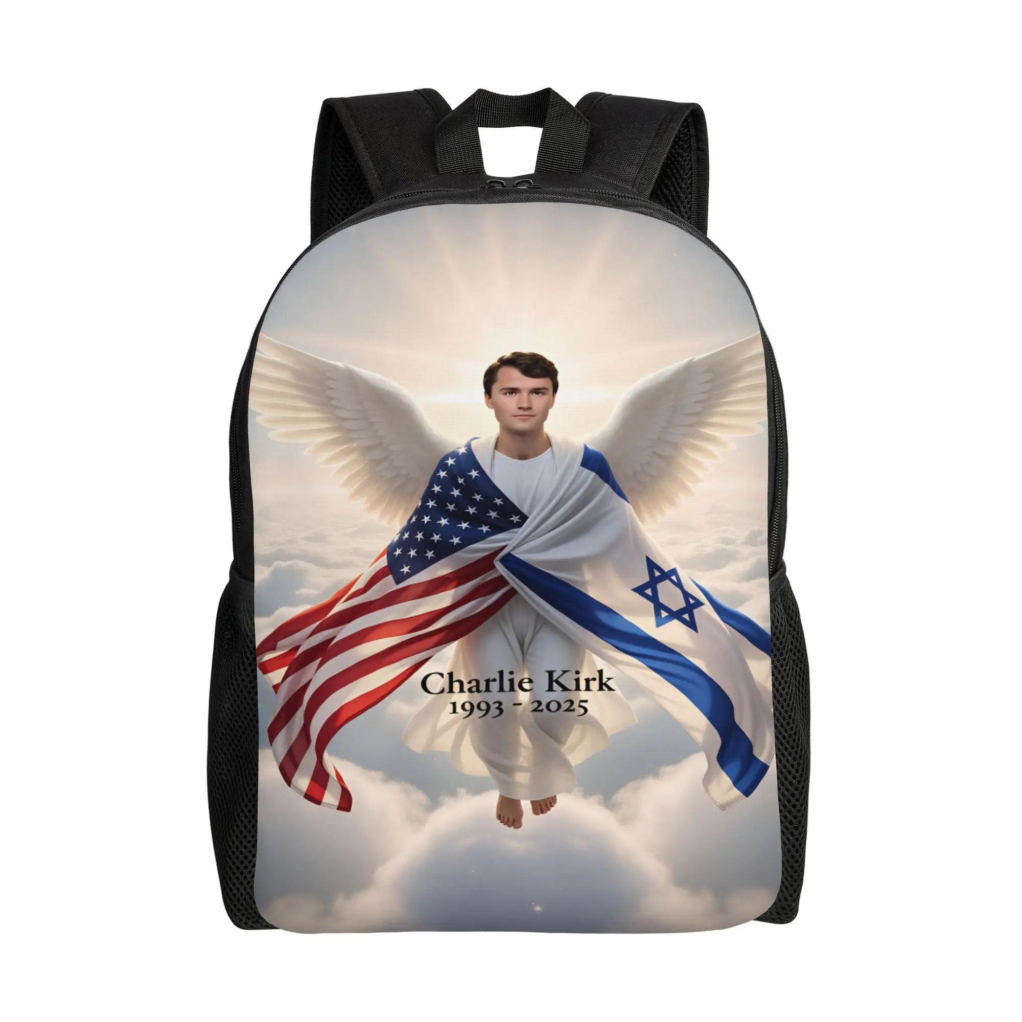 Charlie Kirk Backpack Angelic Advocate Camping Backpacks Student Streetwear High School Bags High Quality Soft Rucksack