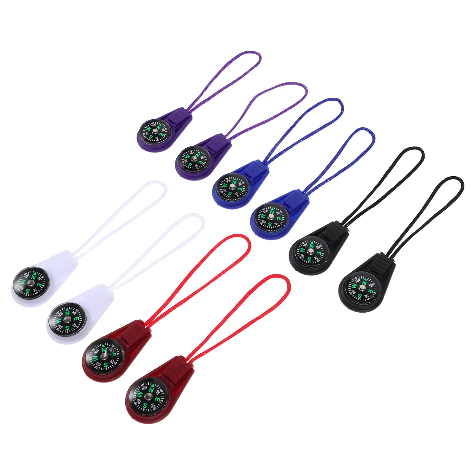 

10pcs Portable Kids Outdoor Adventure Small Size Beginner Compass Keychain Hiking Compass Friendly