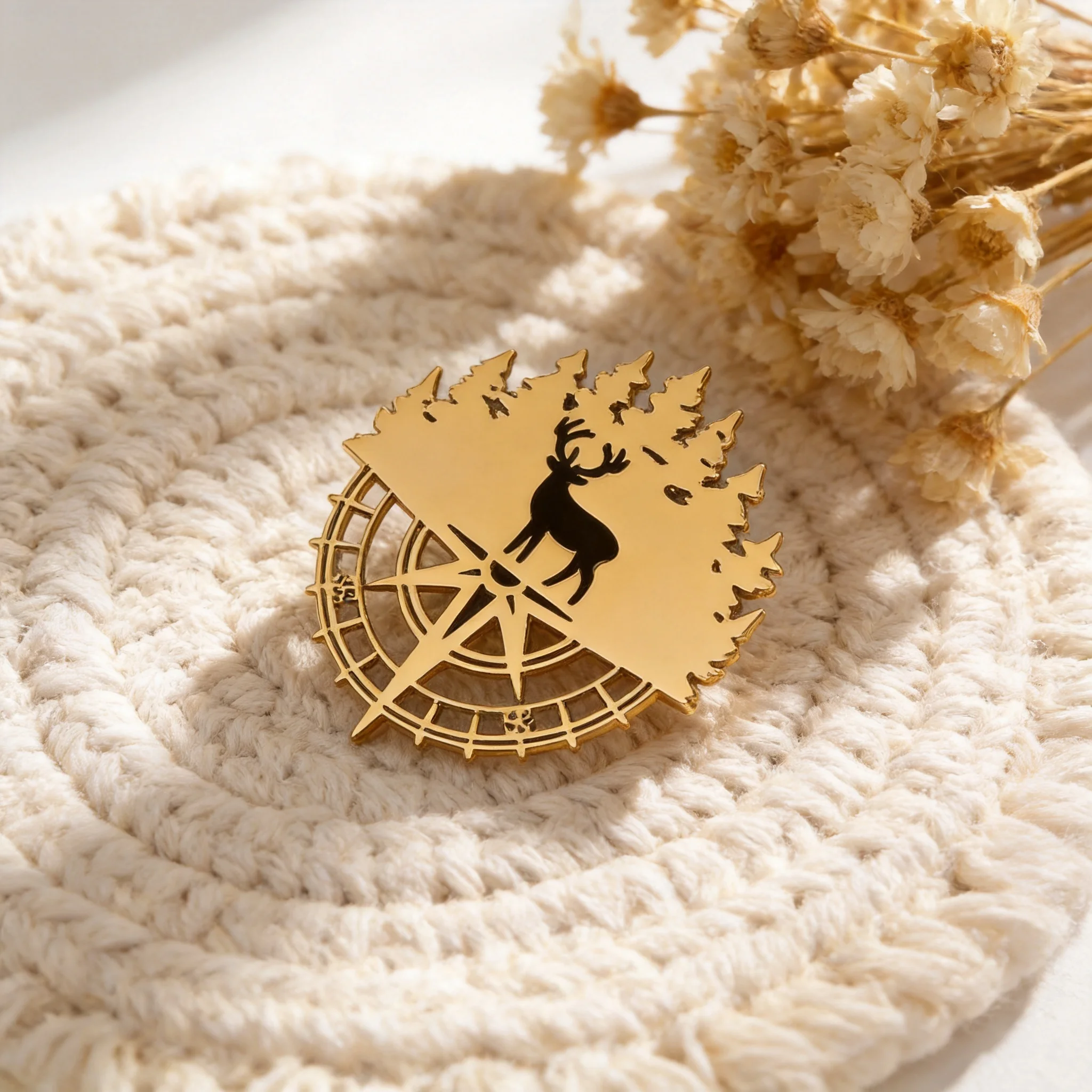 Custom Logo Brooch Personalized Simple Painting Image Pins Stainless Steel Collar Pin Gift Badges Jewelry for Clothes