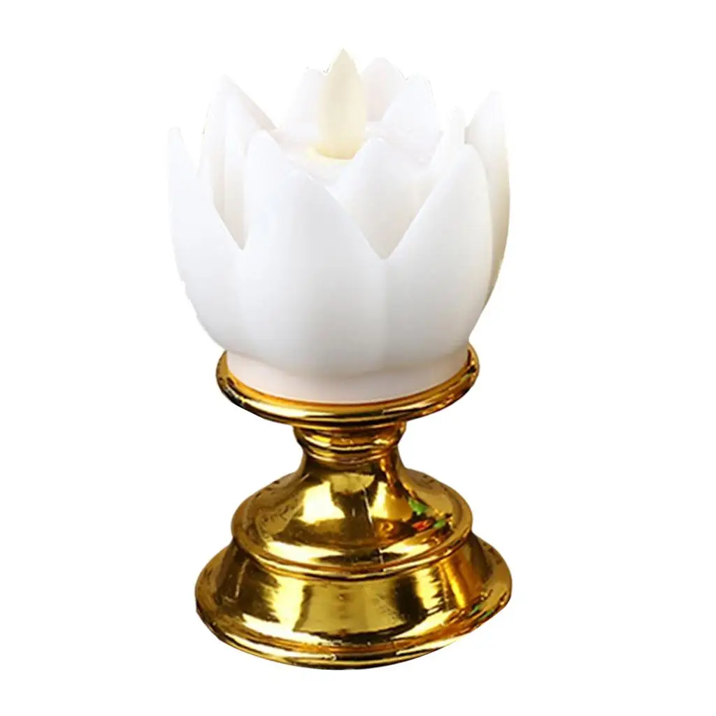 LED Lotus Flower Night Light for Bedroom Shelf Table Decor Energy Saving Buddhist Gift