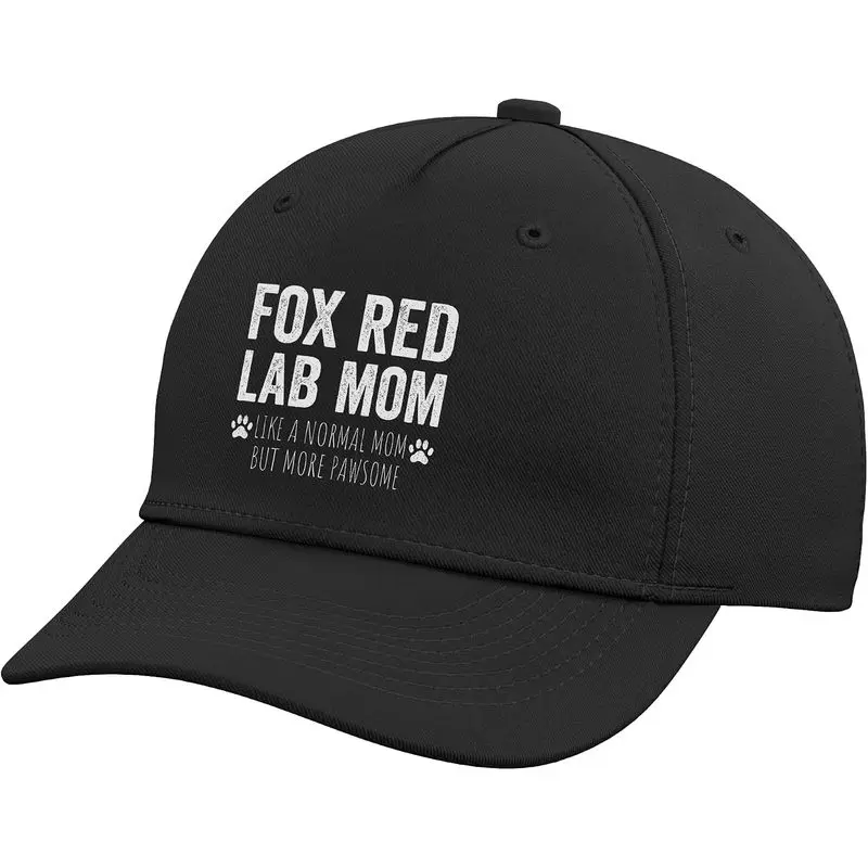 Funny Fox Red Labrador Mom Dog Owner Adjustable Baseball Hat
