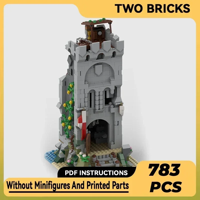 Military Castle Model Moc Building Bricks Abandoned Tower Technology Modular Blocks Gifts Christmas Toys DIY Sets Assembly