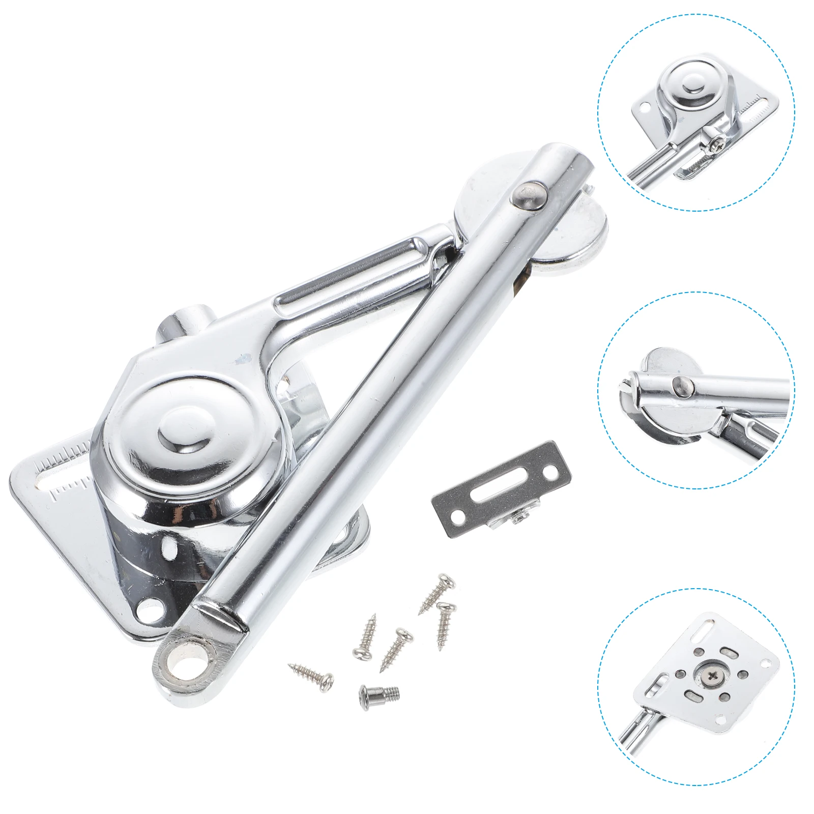 

Hydraulic Support Rod Zinc Alloy Cabinet Door Hinges Chest Hardwares Drop down Wood Boxes Toy Box Softer Close Lid Stay
