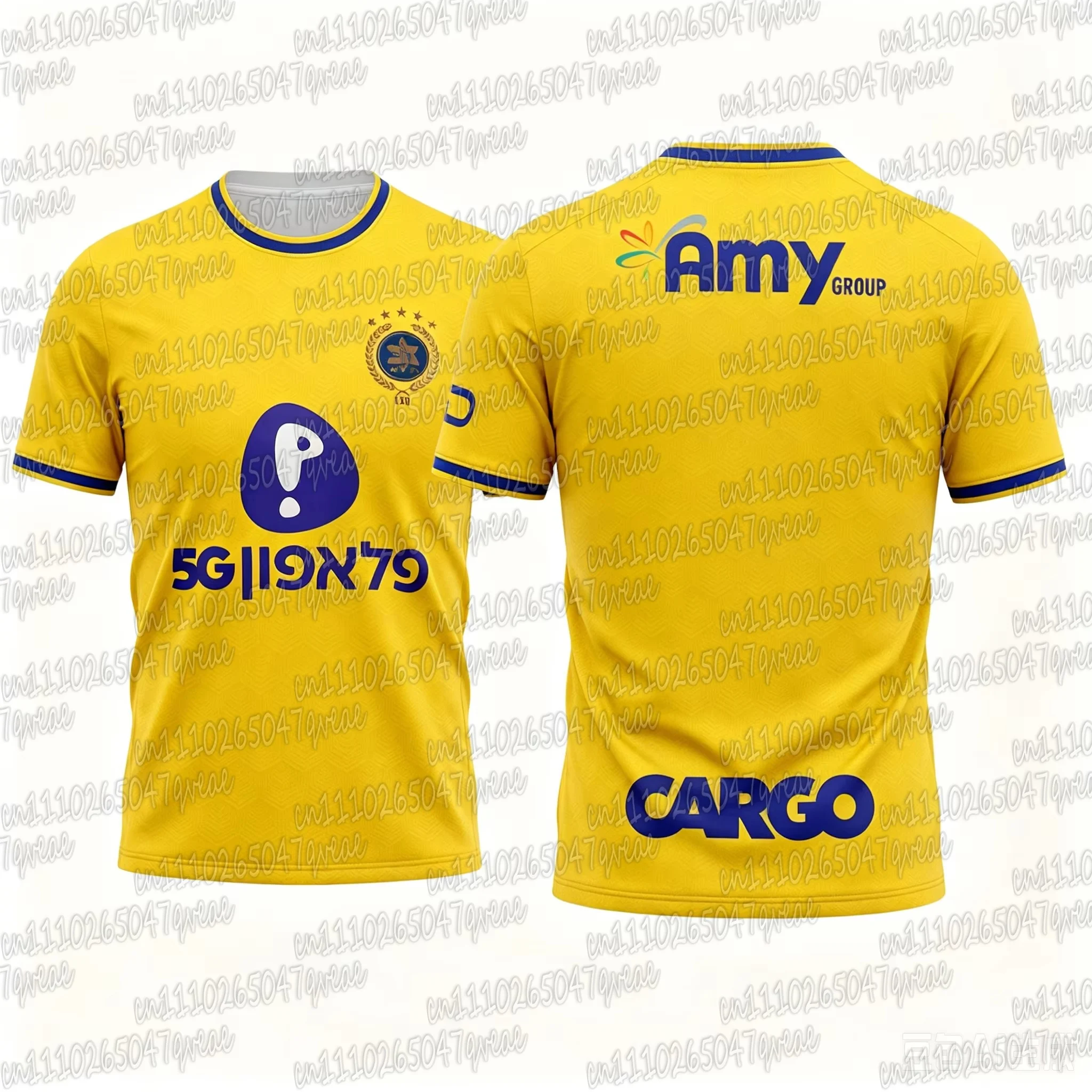 2026 Modern Trend Football Fans Maccabi Tel Aviv Jersey Athleisure Summer Breathable Soft Comfy Stylish Family Matching Tees