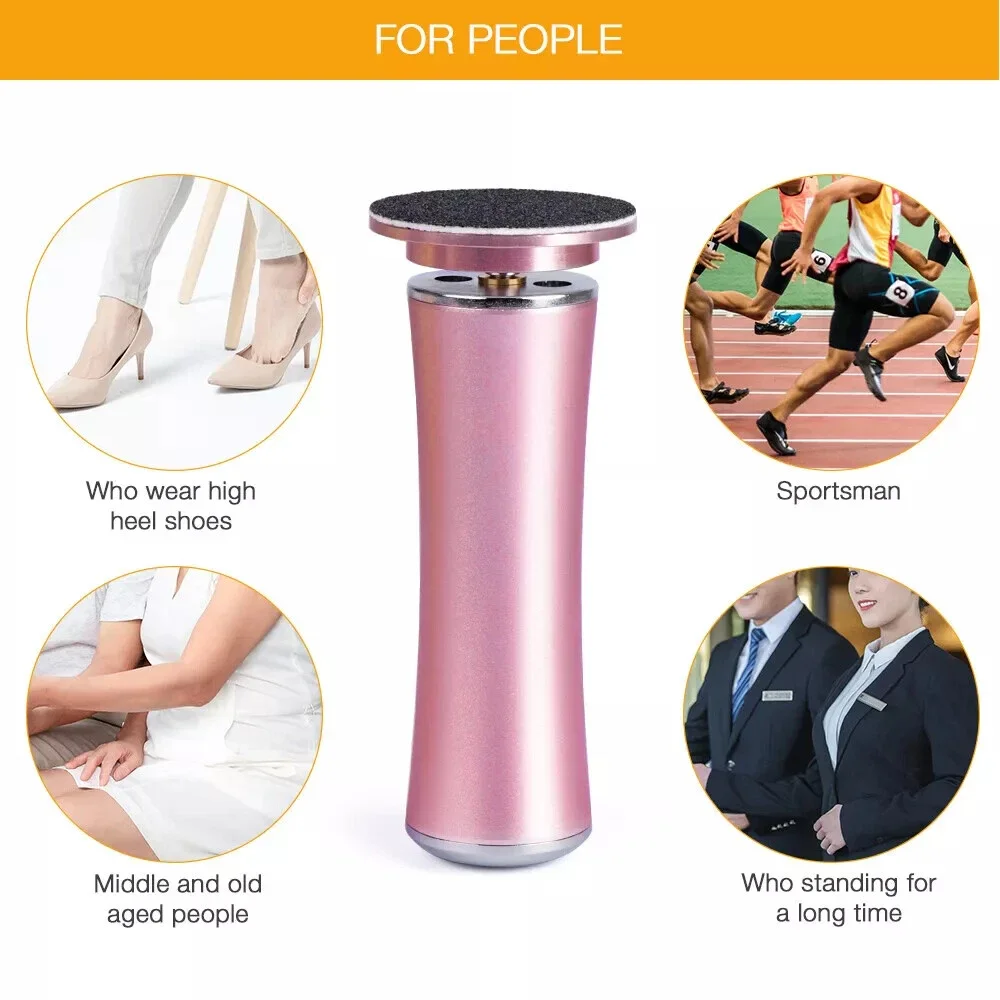 Elektrische voet eeltverwijderaar, verstelbare snelheidsregeling voor dode huid, voetschuurmachine, pedicurehulpmiddel met 60-delige schuurpapierlade