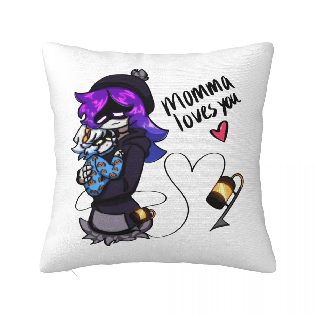 

Murder Drones Pillowcases Polyester Home Game Uzi N Love Cushion Cover Funny Throw Pillow Case 45*45