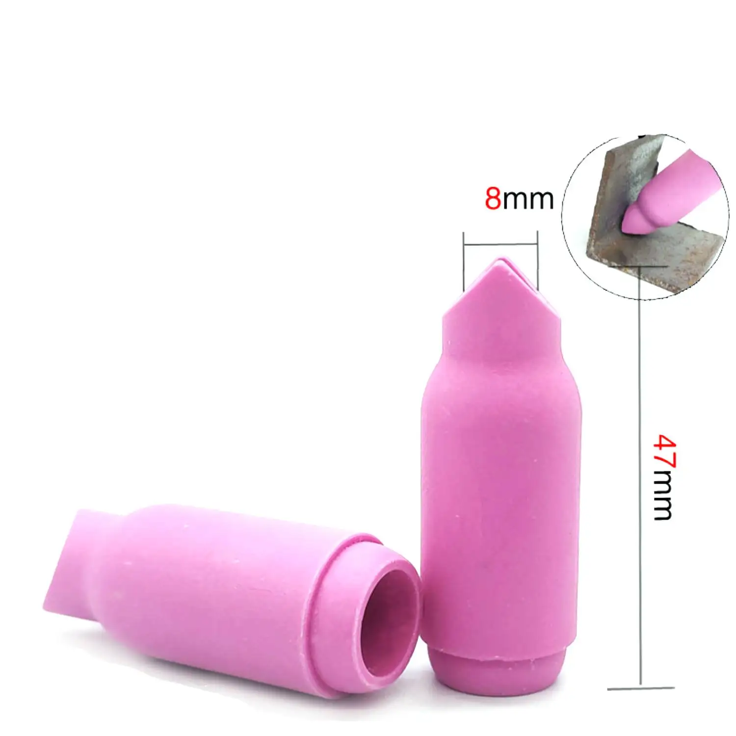 4 PCS 90 Degree Angle 10N49 Tig Welding Gun Ceramic Nozzle Tip Shield Cup Internal External WP-17/18/26 WP 17 18 26