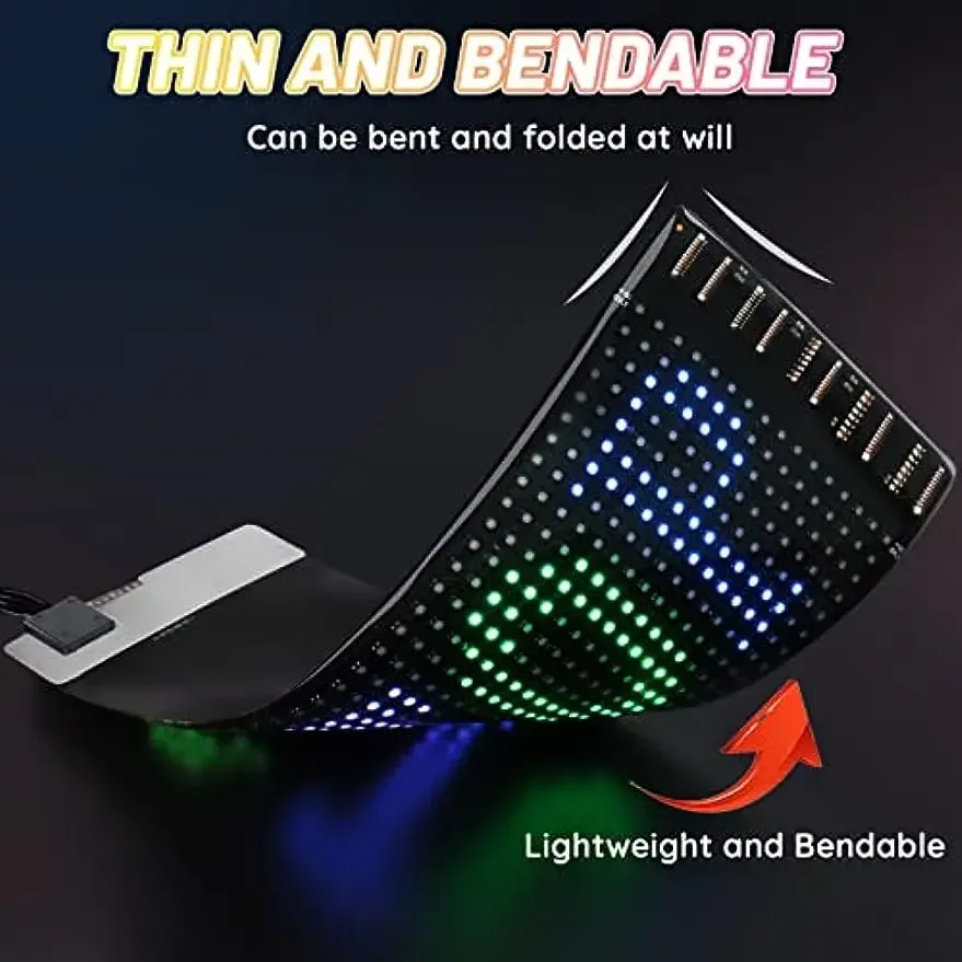 Znaki samochodowe LED Znak cyfrowy Aplikacja Bluetooth Moduły LED Sterowanie DIY Programowalny zwijany znak do samochodu 5V Uber LED Plate 7 * 17cm