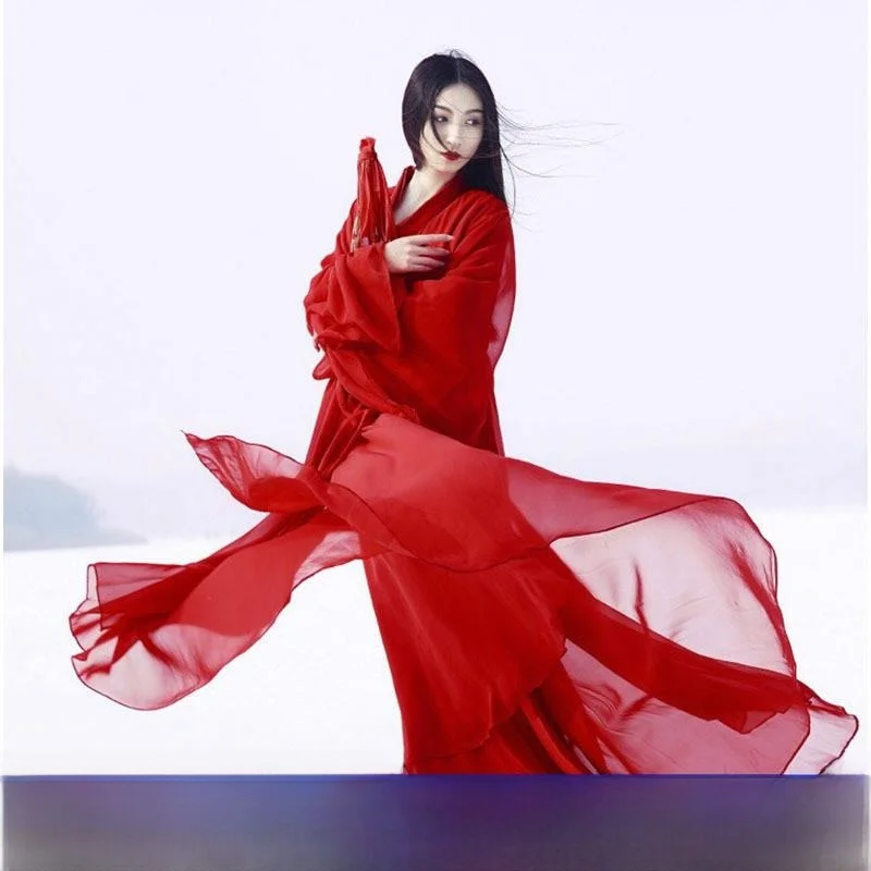 

Sexy Ancient Chinese Costume Red Robe Halloween Costume for Adults Women Ghost Cosplay Fairy Skirt Attractively Designed