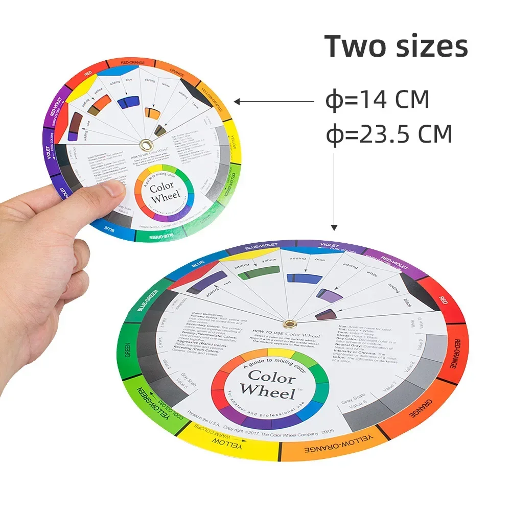 

Multi Functional Color Wheel Card Tattoo Color Card Pigment Color Matching Wheel Floating Lip Eyebrow Nails Makeup Tool