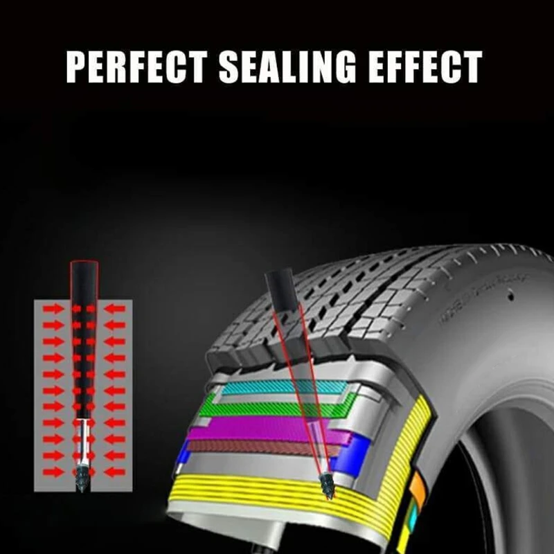 Tornillo reparación neumáticos, herramienta reparación pinchazos neumáticos vacío coche, enchufe para