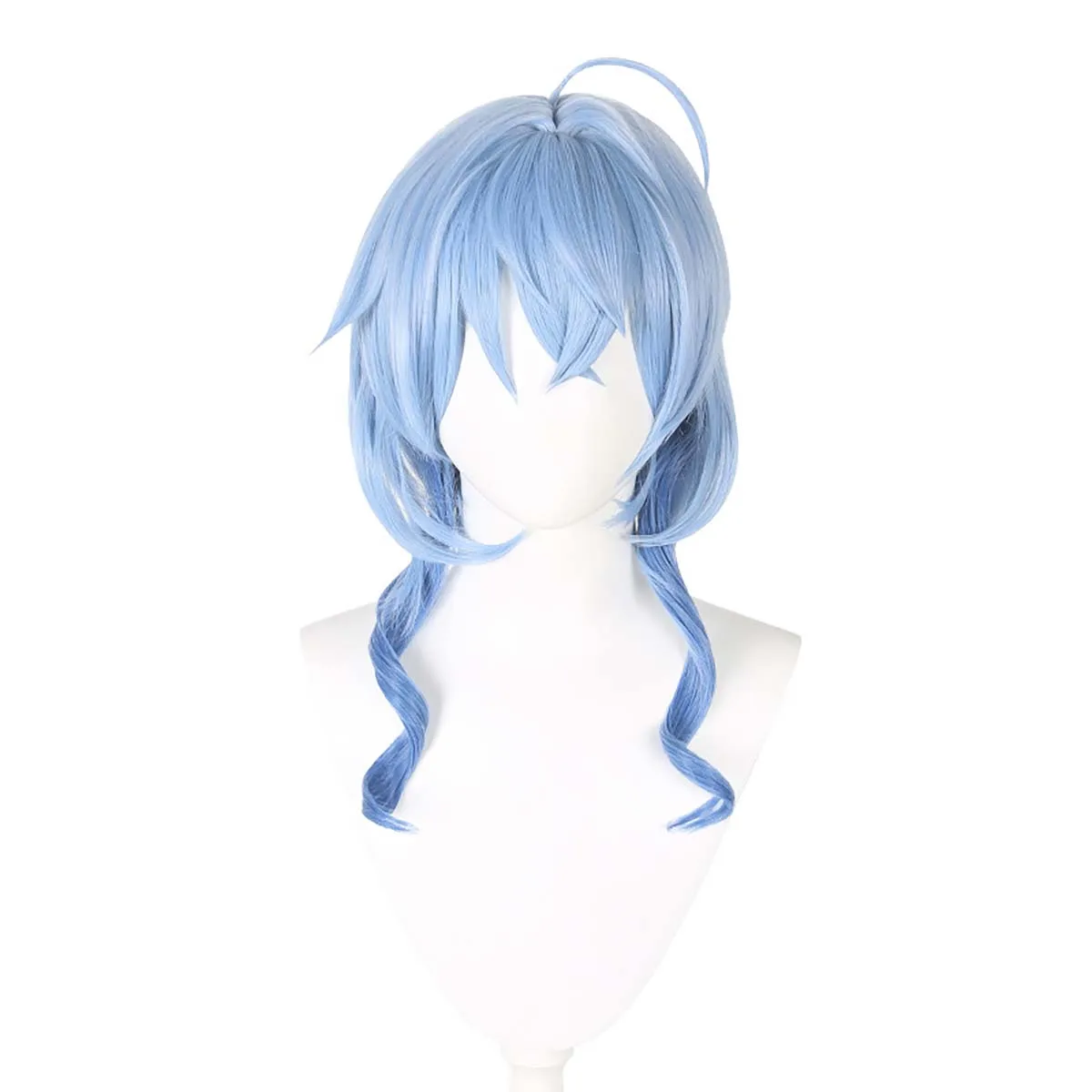 Women Game Genshin Impact Twilight Blossom Ganyu Cosplay Blue Gradient Wig