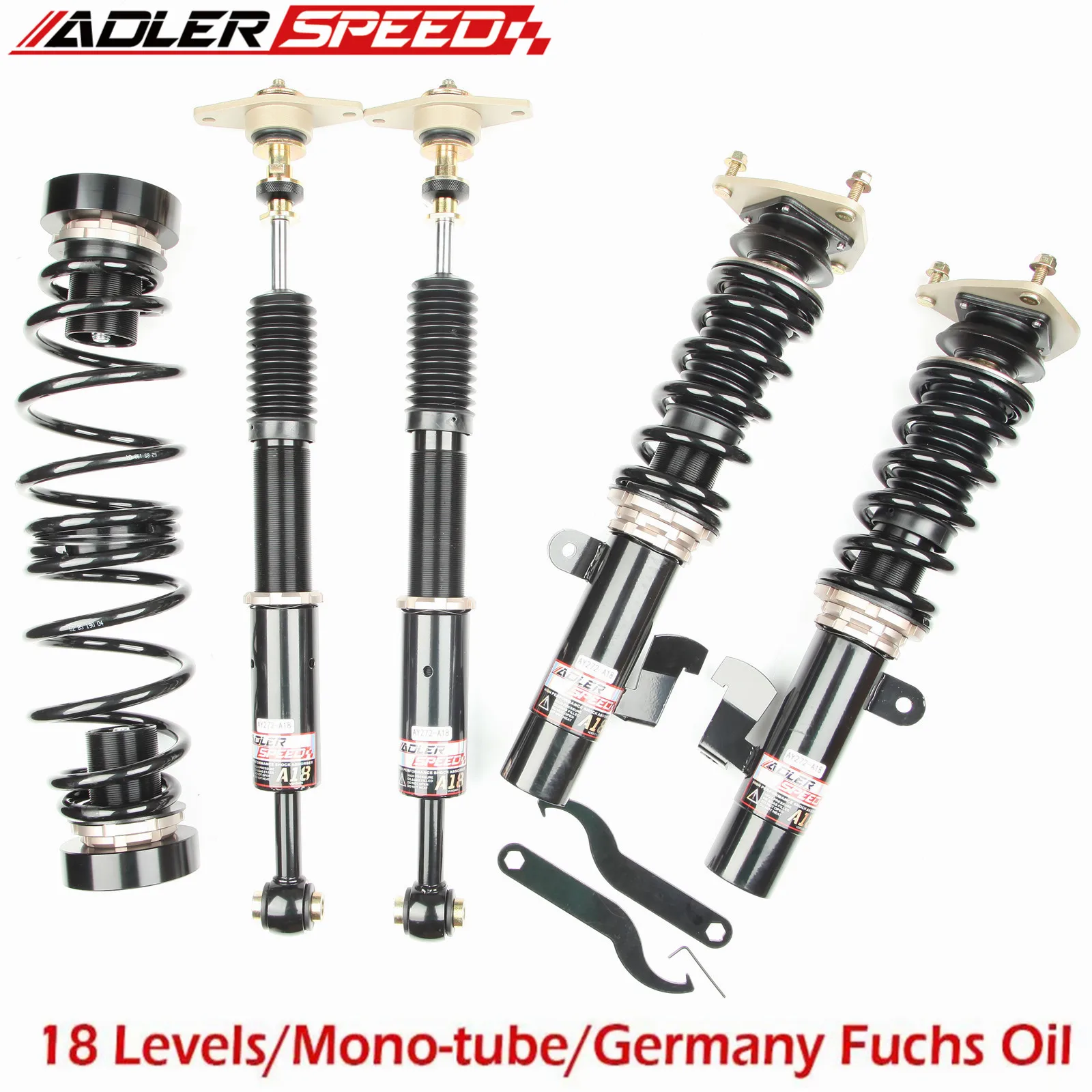 ADLERSPEED قابل للتعديل Coilovers ، خفض عدة لمازدا 3 04-09 ، مازدا 5 06-17 ، 18 طريقة