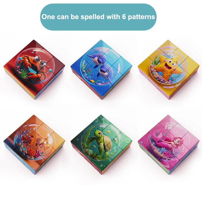 1 ピース子供の漫画恐竜動物 DIY 磁気ビルディングブロックのおもちゃ子供大人のおもちゃ 3D 磁気パズルブロック