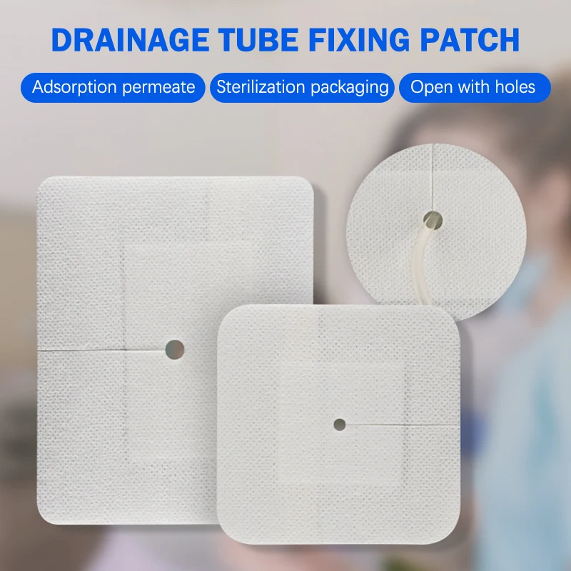 Drainage Tube Sterile Applicator Peritoneal Dialysis Catheter Bile Duct Nephrostomy Gastric Tube Drainage Fixed Sticker