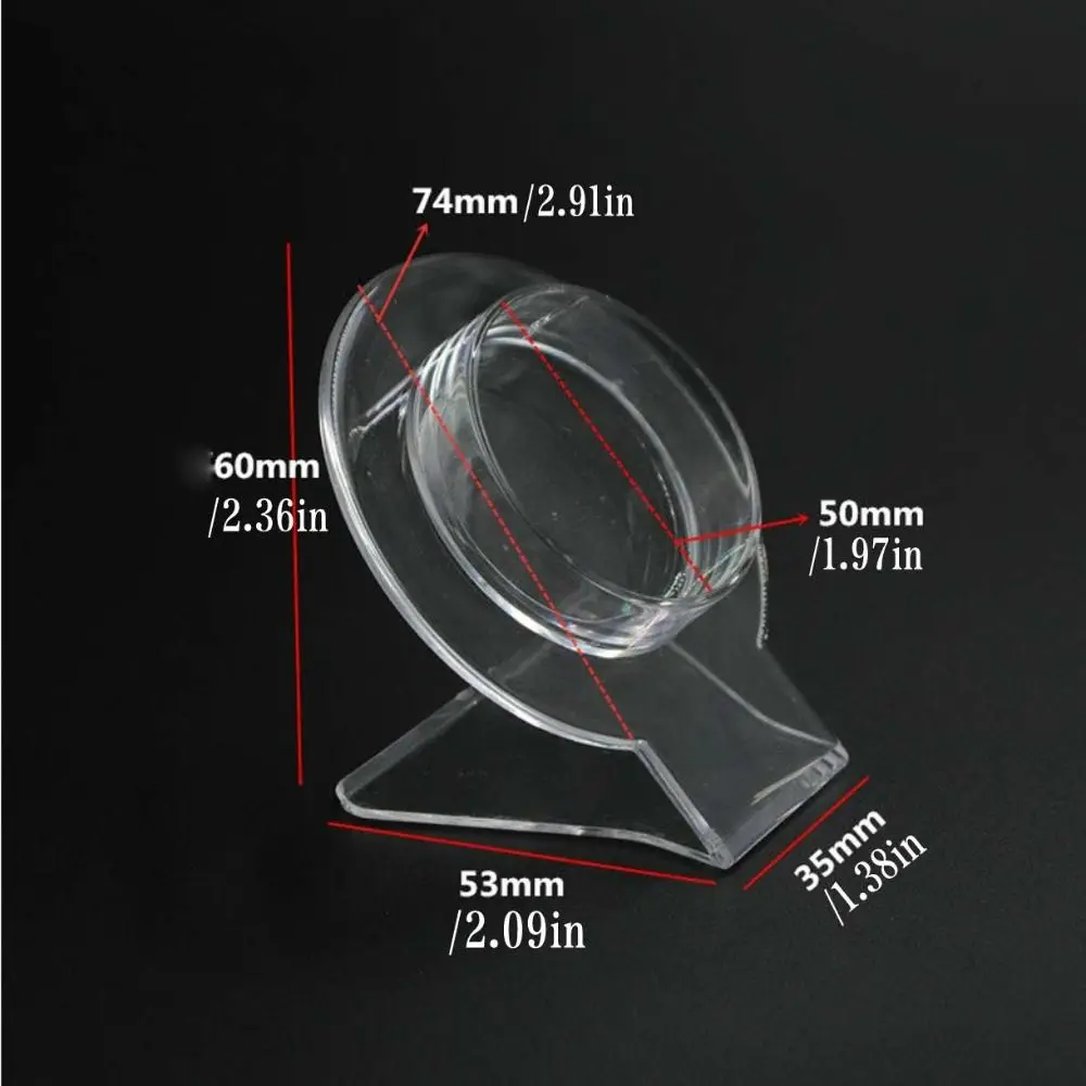 

Fashion Jewelry Organizer Ornament Plastic Bangle Organizer Jewelry Display Rack Clear Bracelet Holder Jewelry Display Plate