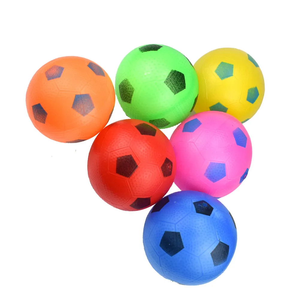 15Pcs Small Inflatable Soccer Ball PVC Plastic Beach Ball Bright Color for Kids Outdoor Pool Party Summer Beach Entertainment view 3