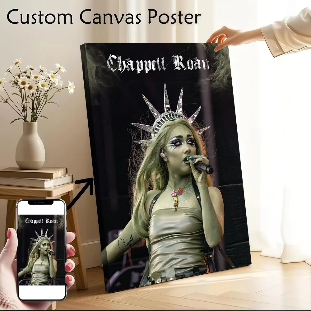Chappell Roan as Statue of Liberty Poster Canvas Wall Art Personalized Print Modern Painting Perfect Gift for Vintage Decor Home