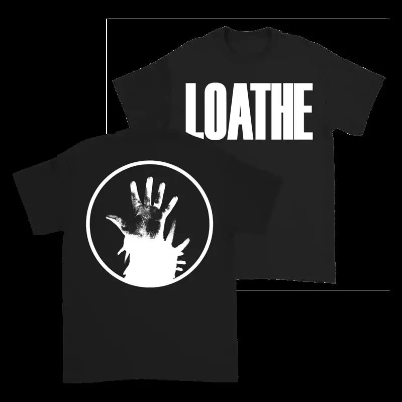 Loathe Handprint Circle Graphic T-Shirt