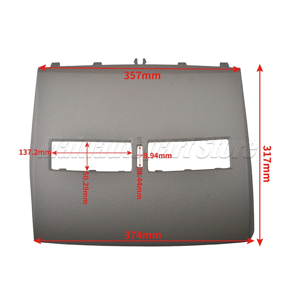 For Nissan Tiida 2005-2011 Vents Conditioner Middle Cover Outlet Dashboard Cover Front Shell Car Finisher-Instrument Panel Cover