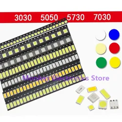 3030 5050 5730 7030 SMD LED light Emitting Diode high bright red yellow green blue orange positive white warm white