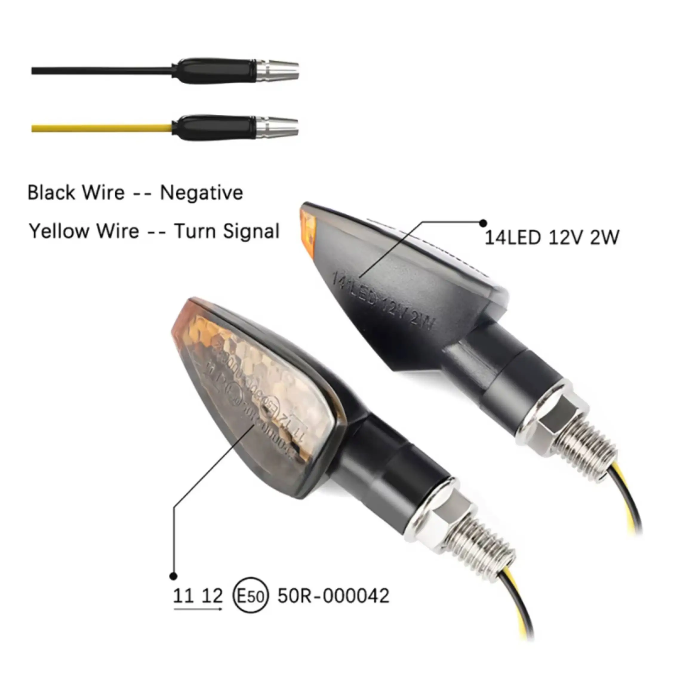 4pcs Universal Motorcycle 15 LED Amber Indicator Blinker Fishscale Style Flashers Moto Access LED Turn Signal Light Super Bright image 3