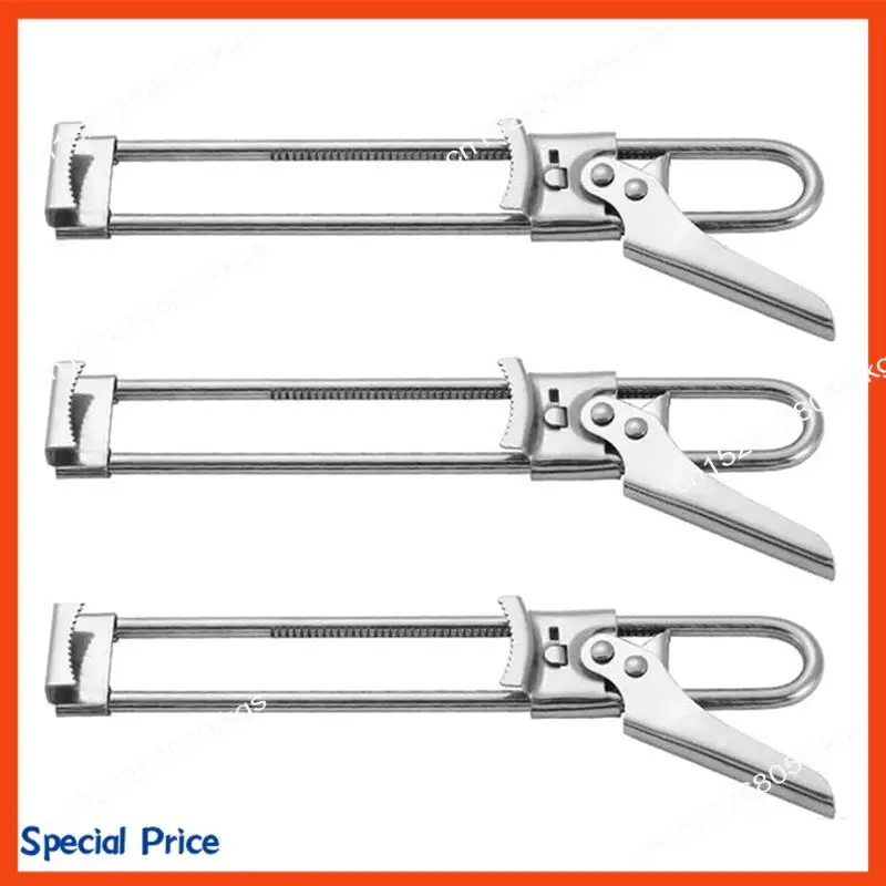 ABIY Stainless Steel Bottle Opener Linear Adjustable Can Opener Manual Screw Cap Can Opener