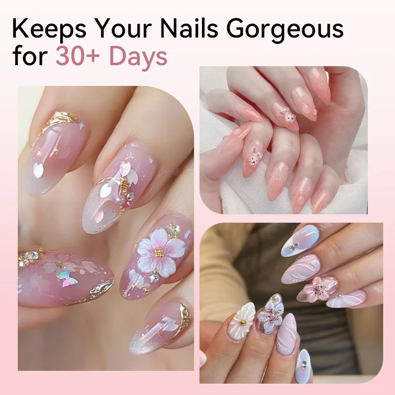 BORN PRETTY 60g Clear Non-Stick Hand Extension Gel Nail Polish 5D Shaping/Sculpting/Carving Hard Gel DIY Nail Art at Home