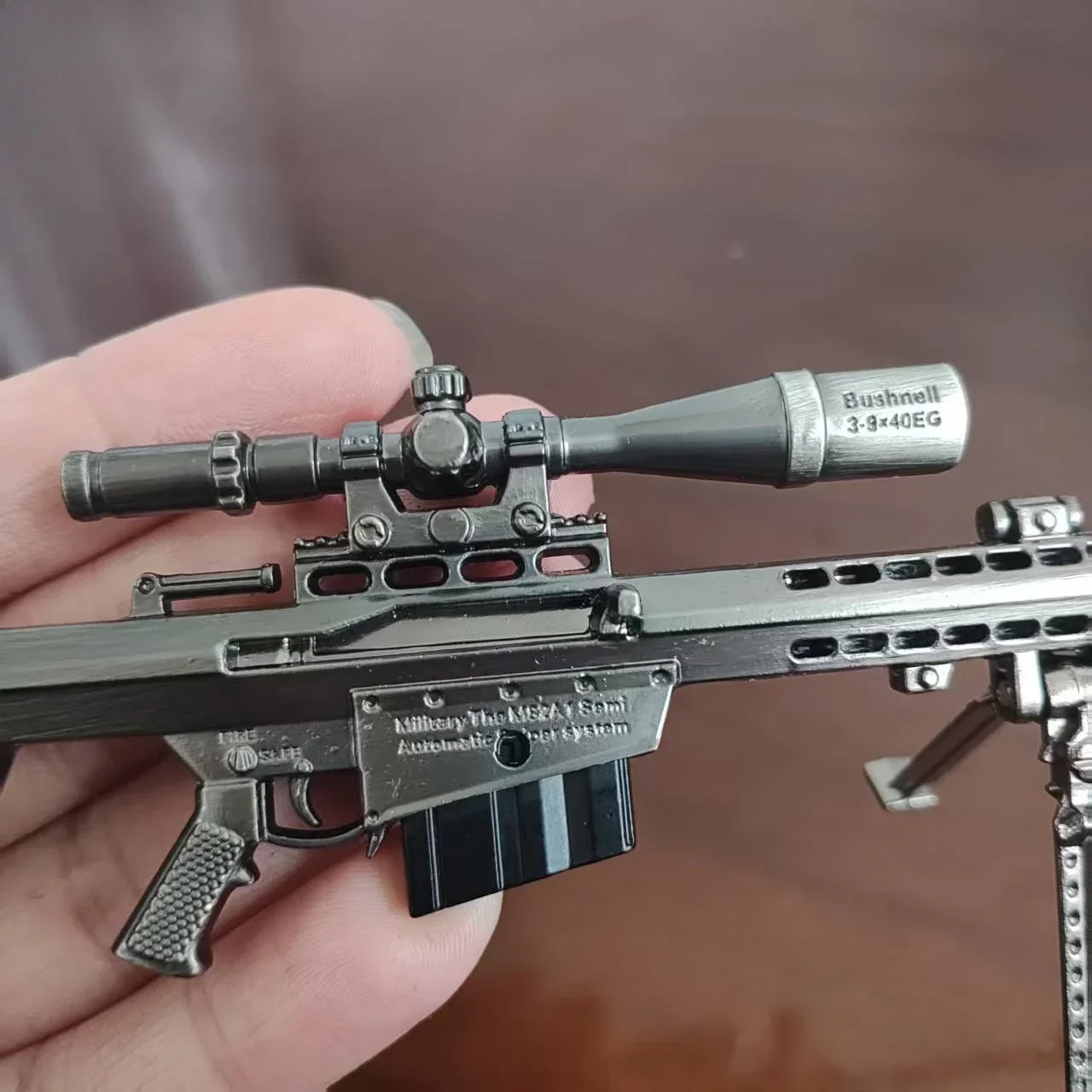 17 سنتيمتر بندقية قنص نموذج مشبك صغير سطح المكتب زخرفة سبيكة مسدس PUBG Jedi مسدس لعبة تململ لعبة لصبي الكبار هدية الكريسماس