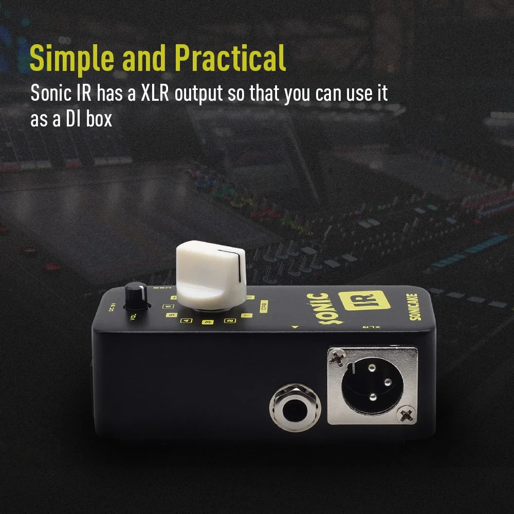 SONICAKE Sonic IR Speaker Cabinet Simulator Impulse Response Loader Guitar Bass Effects Pedal QSS-12