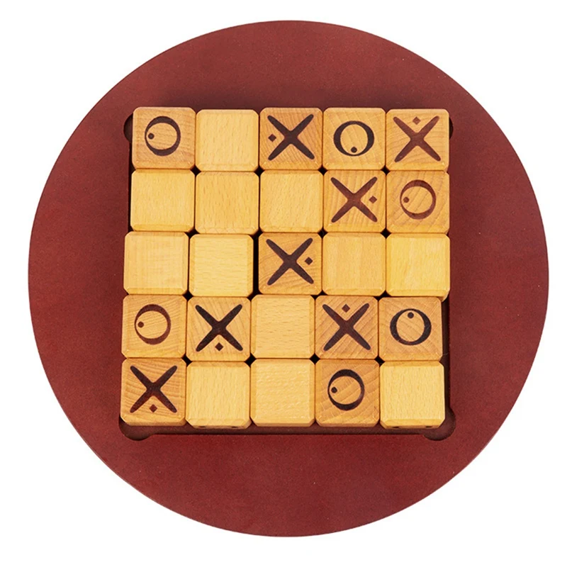 XO-Tabuleiro de Xadrez para Crianças, Mini Jogo Tic-Tac-Toe, Jogos de Tabuleiro, Interativo, Educacional, Brinquedos Montessori