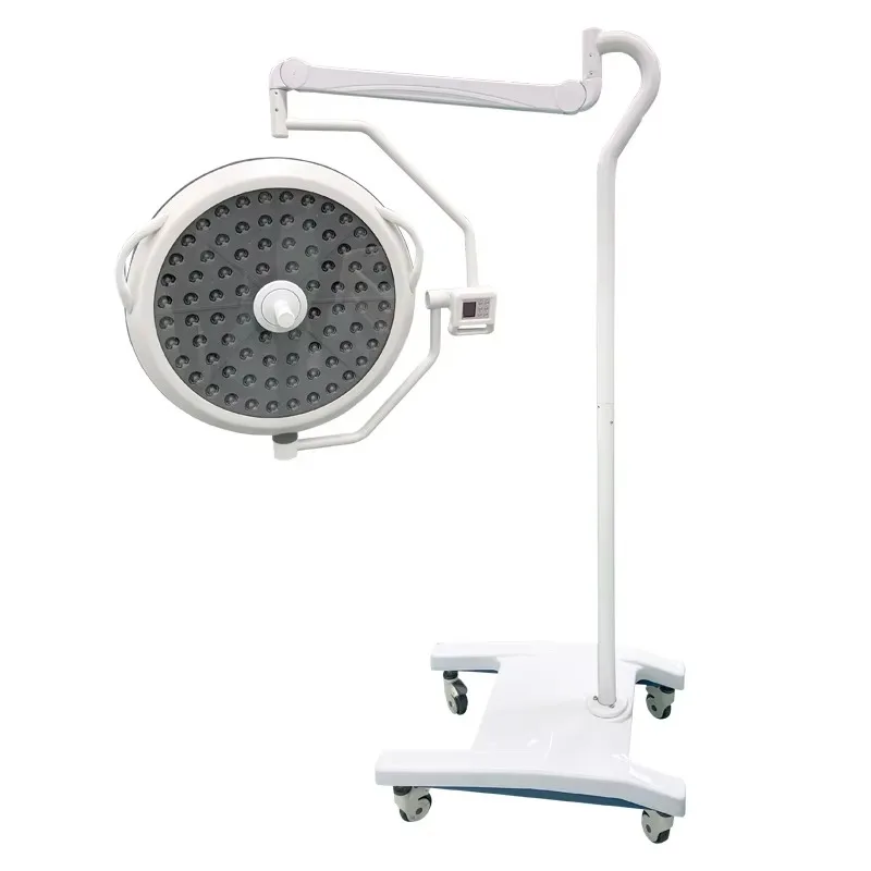 مصباح تشغيل مصباح LED جراحي بدون ظل بحامل سهل الحركة مع مصدر طاقة كهربائي بعجلات #6