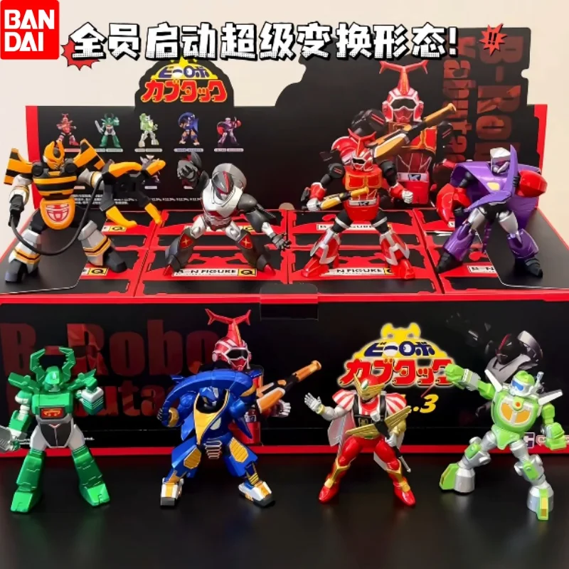 New Official Bandai Q B-Robo Kabutack Vol.3 Super Transformation Mode Blind Box Figure Collectible Model Ornament Toy Gift