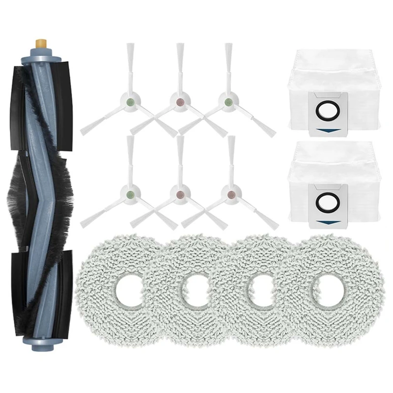 Ролик для подметального робота, основная боковая щетка, тряпки для швабры, мешок для пыли, запасные части, аксессуары для Ecovacs Deebot T20 Pro