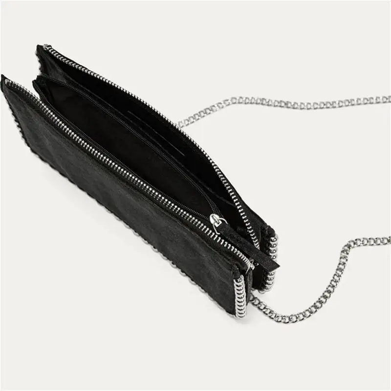 

Faionable Beaded Crossbody Bag for Women with Chain Handbag Sli Triangular Bag ular Element ABS Material