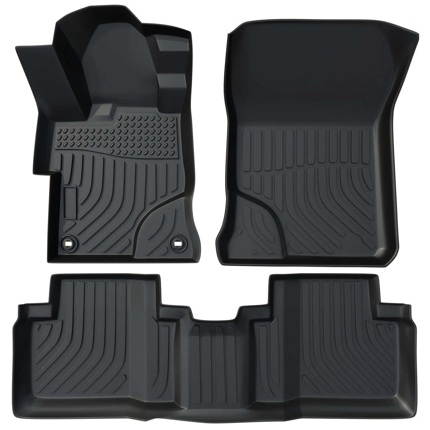 Orealauto Car Floor Mats Replacement For Honda Civic 2012-2015 5seats Durable Odorless Front Rear Heavy Duty Carpeted Storage Al