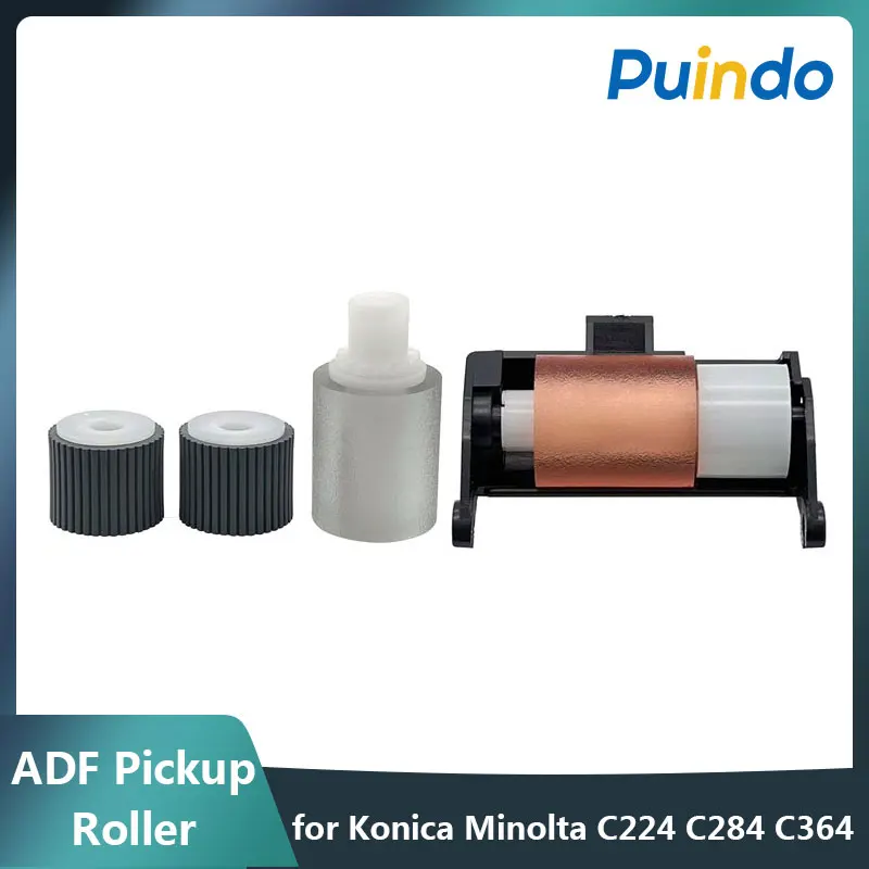 

1set A3CFPP4H00 A143563100 A143PP5200 ADF Document Feed Pickup Roller for Konica Minolta BH C224 C284 C364 C454 C554 C300i C250i