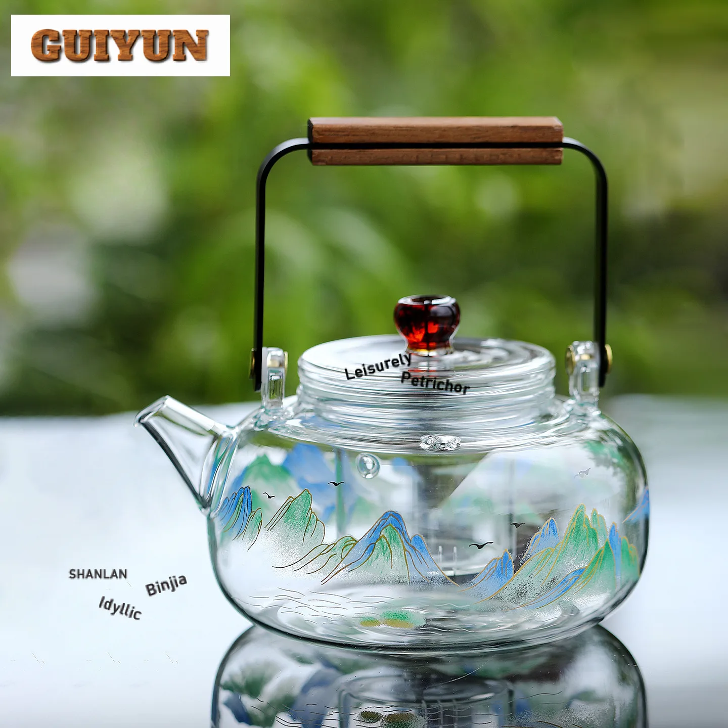 

770 мл стеклянный чайник в стиле ретро, чайник, бытовой чайник для заваривания чая с фильтром, чайная посуда Dahongpao, аксессуары, украшения