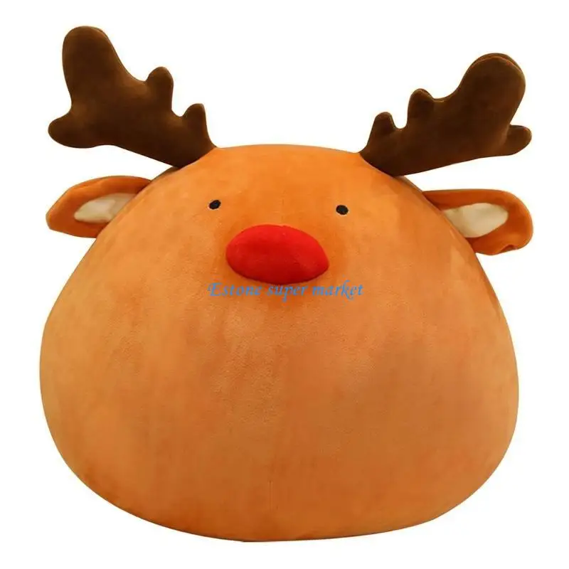 

090B Xmas Santa Elk for Doll Toy Baby Room Decoration Eco-friendly Christmas Plush for Doll Hand Warm Design